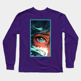 Anime Girl Eye | Quality Anime Artwork | Anime Aesthetic | Manga Anime Art Long Sleeve T-Shirt